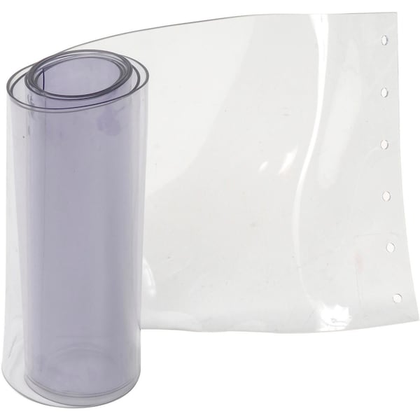 Replacement 12in x 7' Standard Clear Strip for Strip Curtain Doors